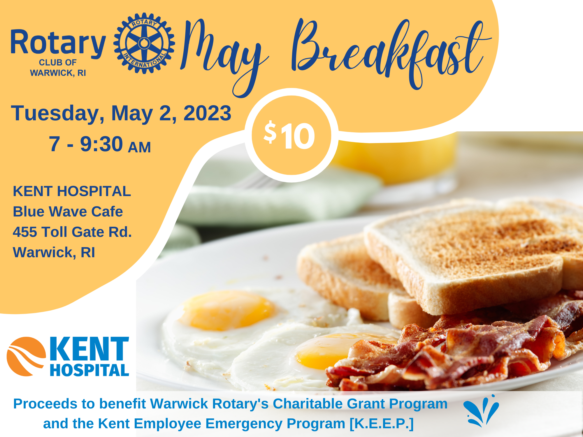 May Breakfast Rotary Club of Warwick